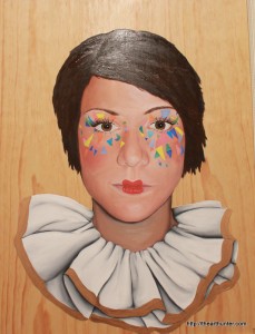 Beth in Geometric, Oil on timber